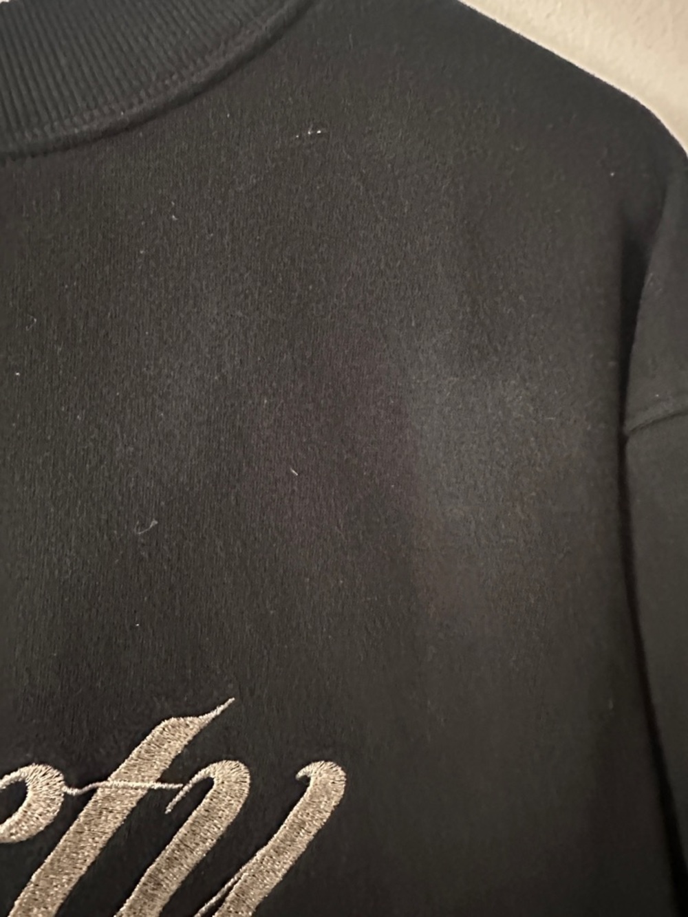 Universal Thread Black Sweatshirt with Metallic Script - Picture 6 of 8